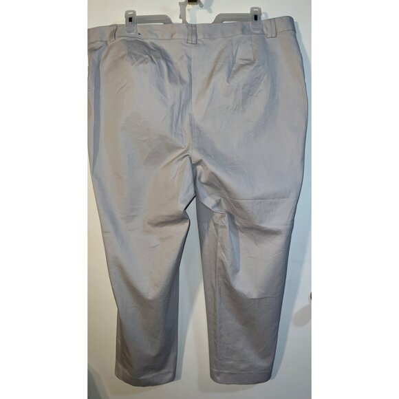 Lane Bryant Womens Cream Cotton/Spandex Pants Size 24 Short - Picture 2 of 3